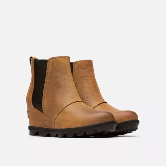 Sorel Tan Joan Of Arctic Wedge II Chelsea Ankle Bootie Waterproof Women’s sz 8.5 - Picture 14 of 15